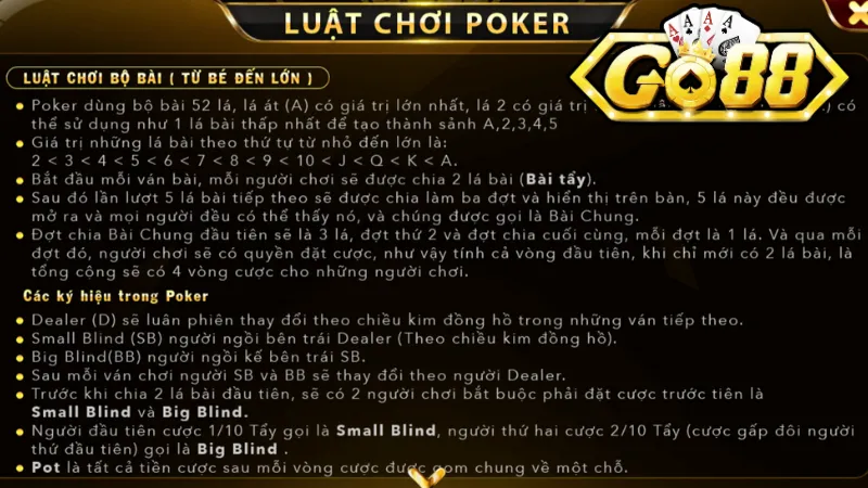 Tại sao nên chọn Go88 để chơi Poker ?